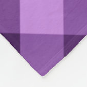 Moderne Plum Paarse geruite grote fleece deken (Hoek)