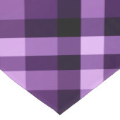 Moderne Plum Paarse geruite kleine tafelloper (Hoek)