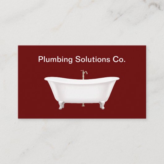 Moderne Plumber-plug-service Visitekaartje (Voorkant)