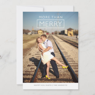 Moderne Plus que Joyeux Carte photo de vacances