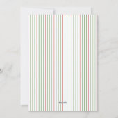 Moderne poinsettia-kerstfoto aan de grens feestdagenkaart (Achterkant)