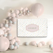 Moderne Polkadot naambanner Spandoek