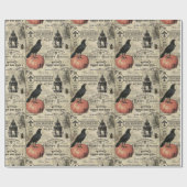 Moderne  pompoen van Halloween Cadeaupapier (Vlak)