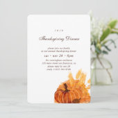 Moderne pompoenventilatorThanksgiving Kaart (Staand voorkant)