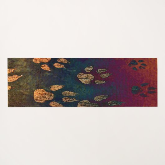 Moderne pootafdrukpatronen. yogamat (Achterkant (horizontaal))