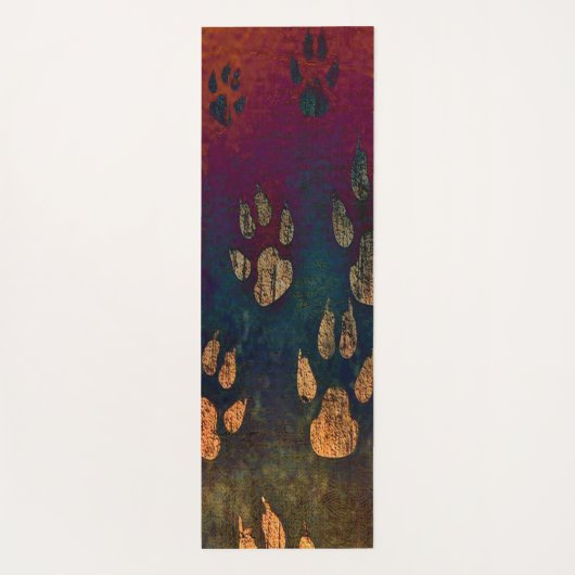 Moderne pootafdrukpatronen. yogamat (Achterkant)
