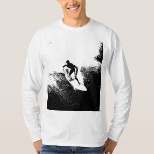 Moderne Pop Art Elegant Surfer Sjabloon Trendy T-shirt
