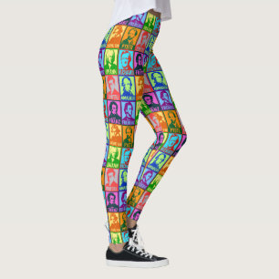 Moderne Pop Art Klassieke muziekcomponisten Leggings