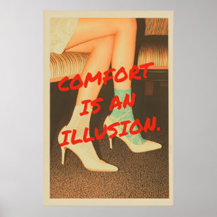 Moderne Pop Art Print Comfort Is een Illusie