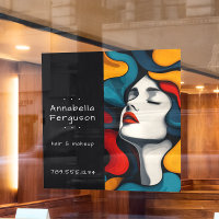 Moderne Pop Art Retro Kleurrijke Haar Make-up
