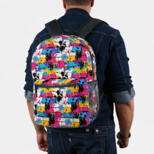 Moderne Pop Cultuur Urban Street Style Abstract Bedrukte Rugzak