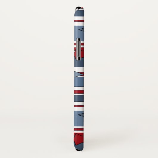 Moderne, populaire, patriottische Case-Mate iPhone case (Achterkant / rechts)