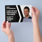 Moderne portret voor professionele geschiktheid flyer (Hand)