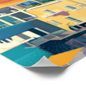 Moderne Positano Trave Poster (Hoek)