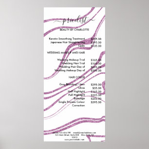 Moderne Poster in marmer Style Pricelist