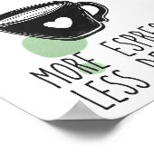 Moderne poster kunst print espresso (Hoek)
