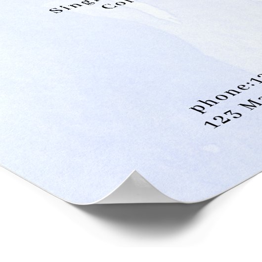 Moderne Poster met Waterverf Prijslijst (Hoek)