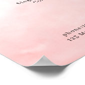 Moderne Poster met Waterverf Prijslijst (Hoek)