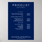 Moderne Poster prijslijst (Voorkant)