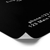 Moderne Poster prijslijst (Hoek)