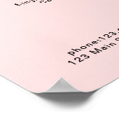 Moderne Poster prijslijst (Hoek)