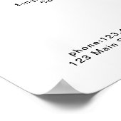 Moderne Poster prijslijst (Hoek)