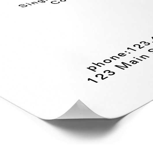 Moderne Poster prijslijst (Hoek)