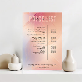 Moderne Poster prijslijst