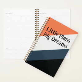 Moderne Power Planner – Oranje, Navy & Grijs Thema