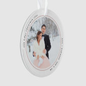 Moderne premier Noël M. et Mme 2 Photos Acrylique (devant)