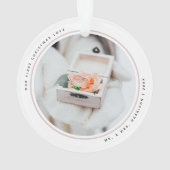 Moderne premier Noël M. et Mme 2 Photos Acrylique (dos)