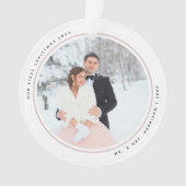 Moderne premier Noël M. et Mme 2 Photos Acrylique (devant)