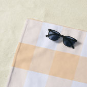 Moderne Preppy Gingham Strandlaken (In situ)