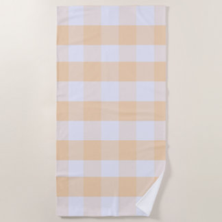Moderne Preppy Gingham Strandlaken