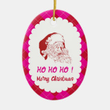 Moderne preppy rode en roze argyle kerst