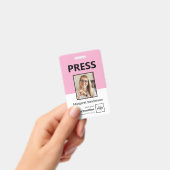 Moderne Press ID-badge met foto- en QR-code Badge (Handheld)