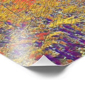 moderne pressionistische herfsten foto afdruk (Hoek)