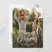 Moderne Prettige feestdagen kerstgroet Briefkaart (Voorkant / Achterkant)