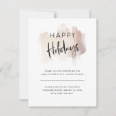 Moderne Prettige feestdagen uit uw kleine bedrijf Feestdagenkaart (Voorkant)