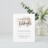 Moderne Prettige feestdagen uit uw kleine bedrijf Feestdagenkaart (Staand voorkant)