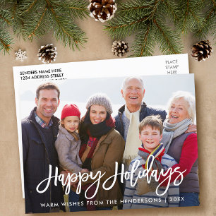 Moderne Prettige feestdagen van de Familie van het Briefkaart