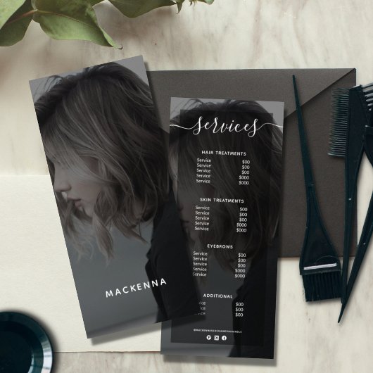 Moderne Prijslijst van het menu Prijs van het menu