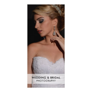 Moderne prijslijst voor zwarte en witte fotografie reclamekaart