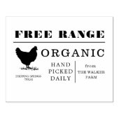 Moderne Print Free Range Egg Carton Stamp Rubberstempel (Afrduk)