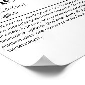 Moderne Process Engineer Grappige woordenboek Defi Poster (Hoek)