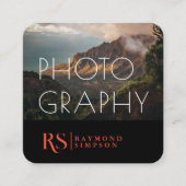 Moderne Professional 2 Fotogramfotografie Vierkante Visitekaartje (Voorkant)