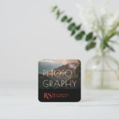 Moderne Professional 2 Fotogramfotografie Vierkante Visitekaartje (Staand voorkant)