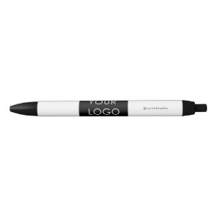 Moderne Professional Company Business Logo White Zwarte Inkt Pen