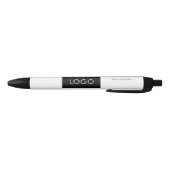 Moderne Professional Company Business Logo White Zwarte Inkt Pen (Bodem)