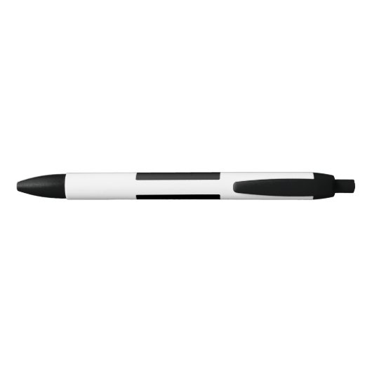 Moderne Professional Company Business Logo White Zwarte Inkt Pen (Achterkant)